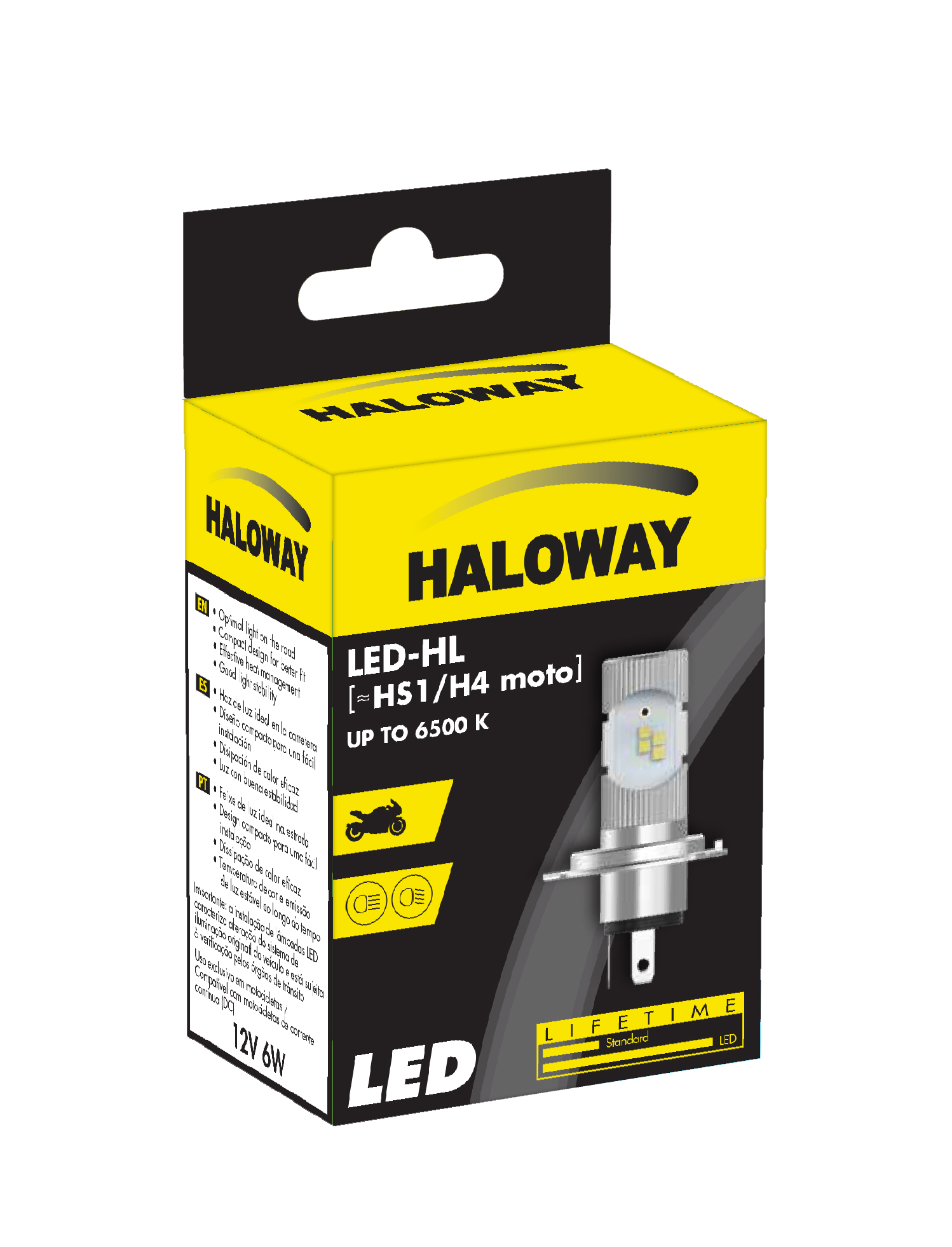 LED H4 Moto HAL